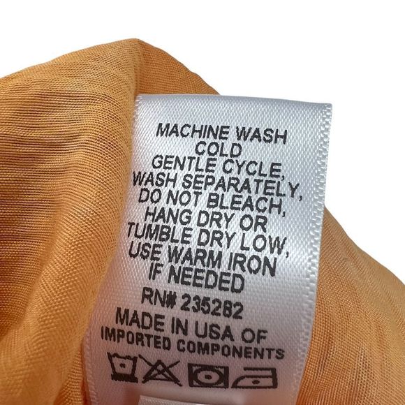 Anthropologie X Lacausa Orange Motif Alma Slip Dress Size Small NWT - Picture 9 of 11